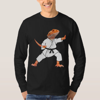 Bearded Dragons Doing Karate Samurai Ninja Lizard T Shirt