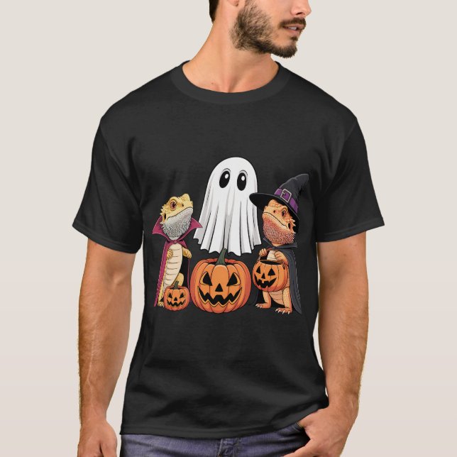 Bearded Dragons Halloween Costumes T Shirt (Framsida)