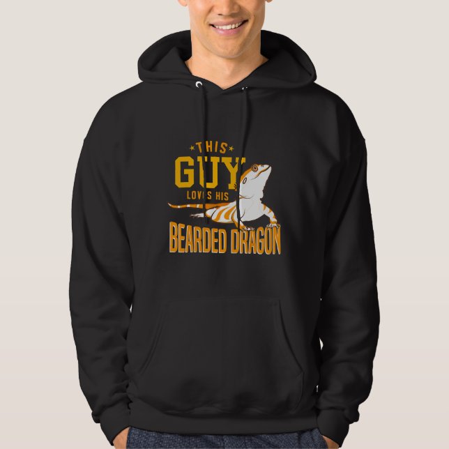 Bearded Dragons Idea Lizard Baby Owner Care Hoodie (Framsida)