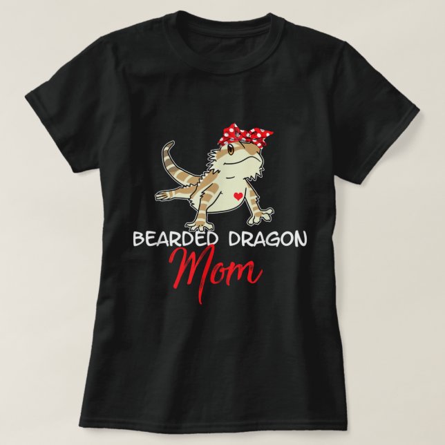 Bearded Dron Shirt for Mamma, Lårgif för Mor T Shirt (Design framsida)