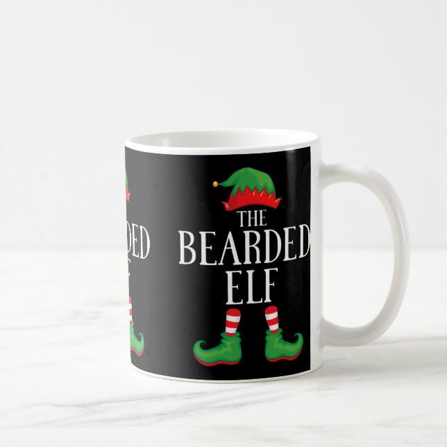 Bearded Elf Matching Group Julafton Funny Family C Kaffemugg (Höger)