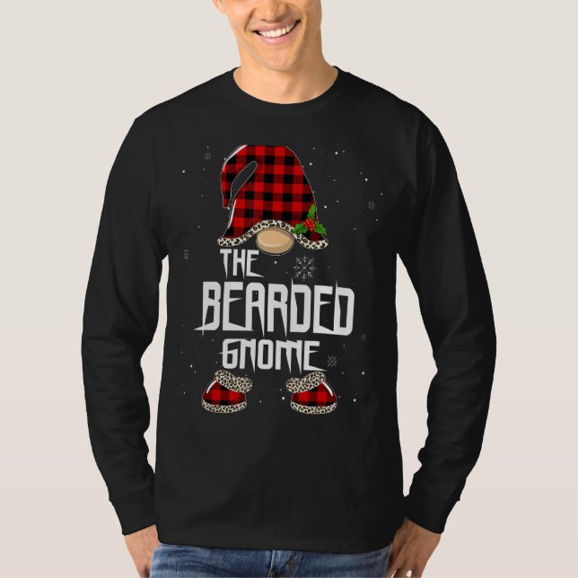 Bearded Gnome Buffalo Play Matching Family Kristus T Shirt (Framsida)