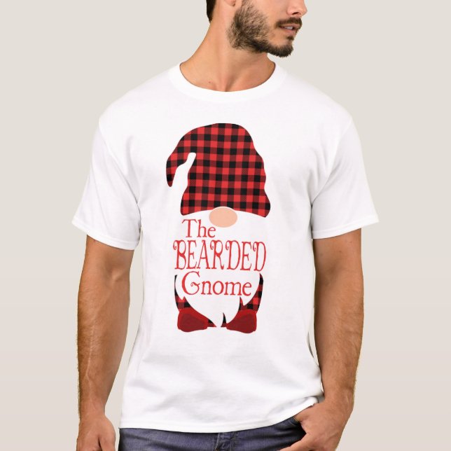 Bearded Gnome Buffalo Play T Shirt (Framsida)