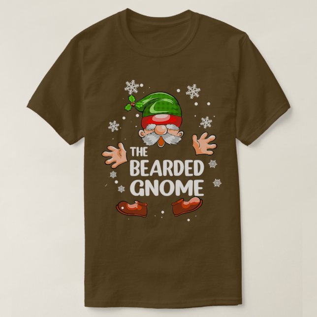 Bearded Gnome Funny Matching Family T Shirt (Design framsida)