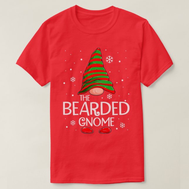 Bearded Gnome Matching Family T Shirt (Design framsida)