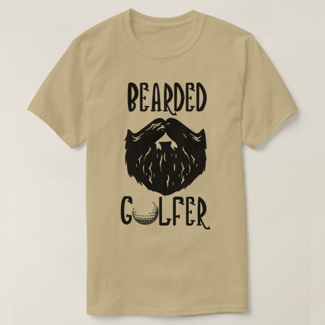 Bearded Golfer Shirt T Shirt (Design framsida)