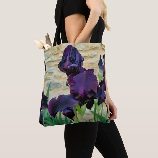 Bearded Iris All over Print Bag Tygkasse (Närbild)