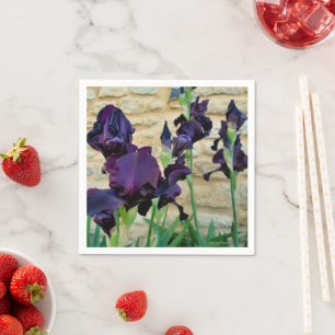 Bearded Iris Papper Napkins Pappersservett