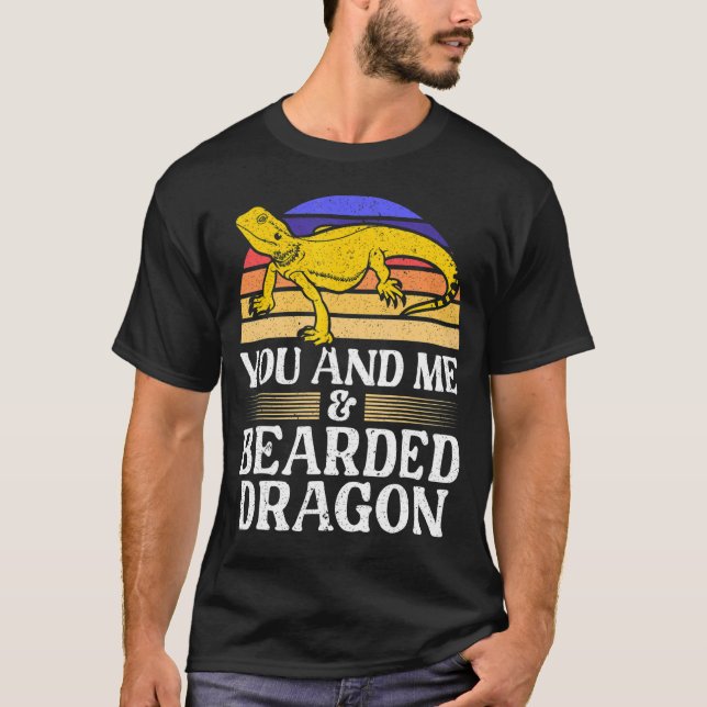 Bearded Lizard Pogona Reptile Bearded Dragon T Shirt (Framsida)