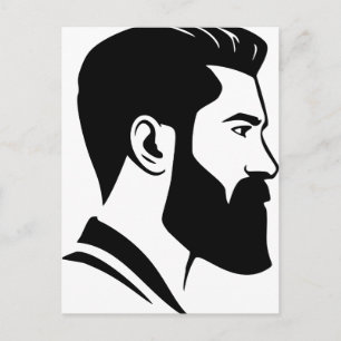 Bearded Man Vykort