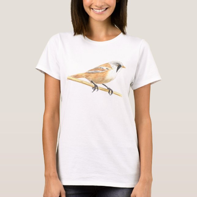 Bearded Tit T Shirt (Framsida)