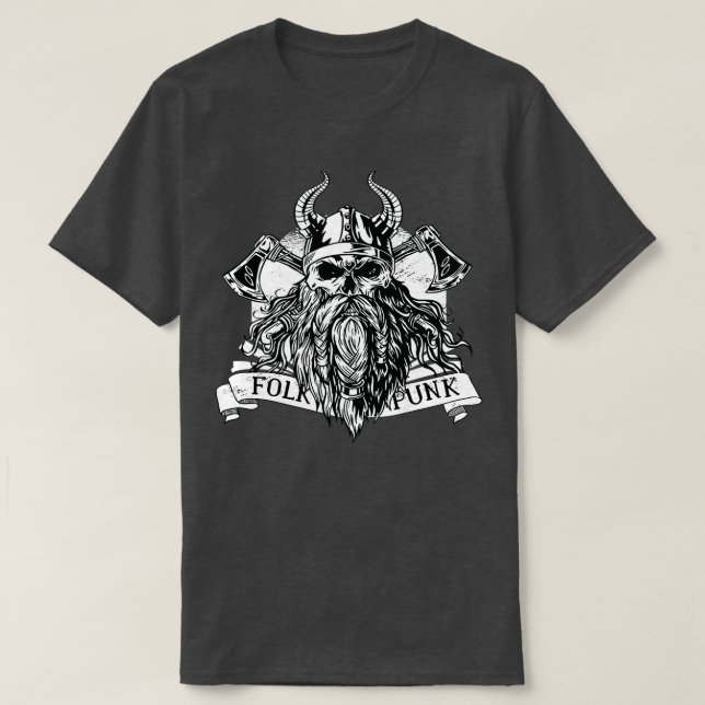 Bearded Viking 2 T Shirt (Design framsida)