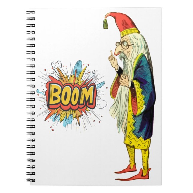 Bearded Wizard Anteckningsbok (Framsidan)