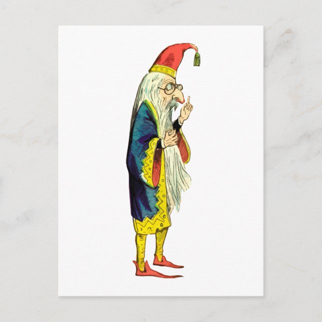 Bearded Wizard Vykort (Framsida)