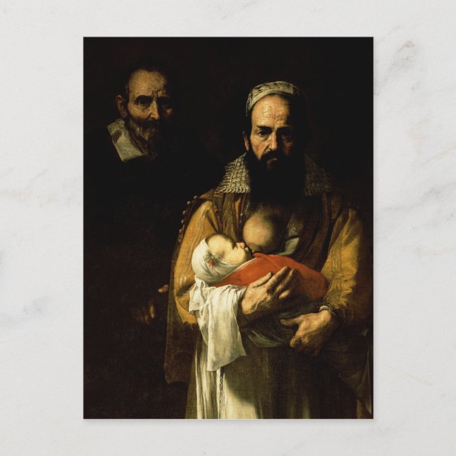 Bearded Woman Amning, 1631 Vykort (Framsida)