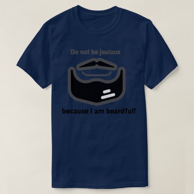 Beardful skäggsgåva för killar t shirt (Design framsida)
