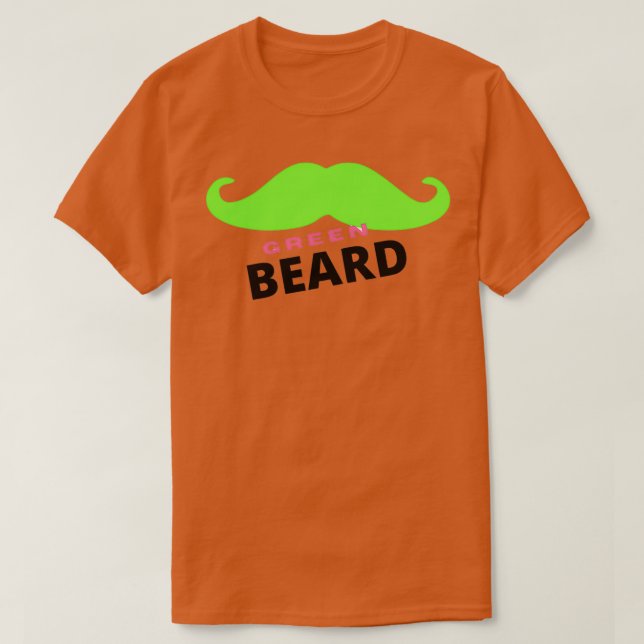 BeardGreen BeardBeard LoverCrunchy Beard T Shirt (Design framsida)
