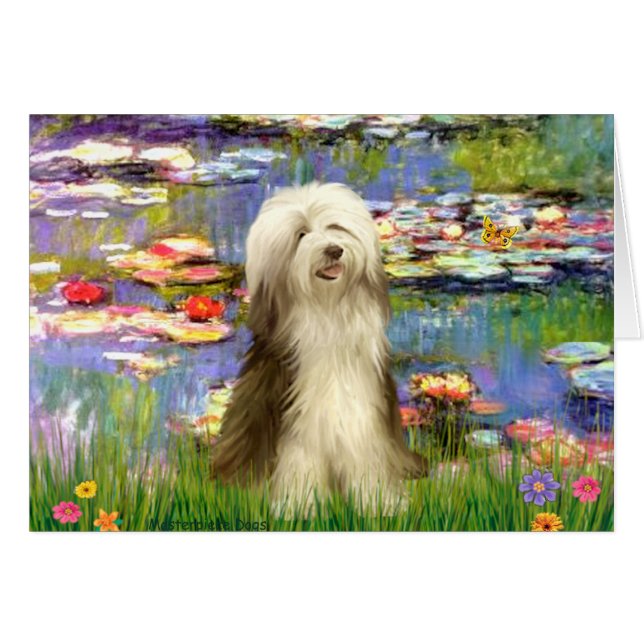 Beardie 16 - Lilies 2 Hälsningskort (Framsidan Horizontal)