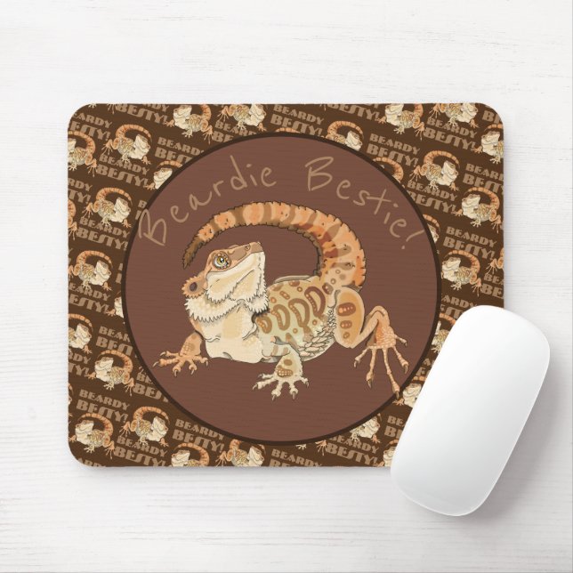 Beardie Bestie! Musmatta (Med mus)