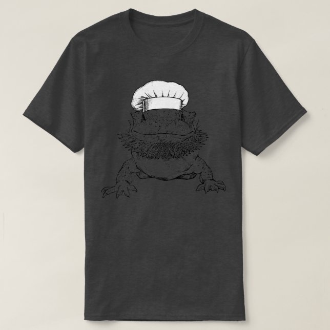 Beardie Cook Chef Funny Cooking T Shirt (Design framsida)