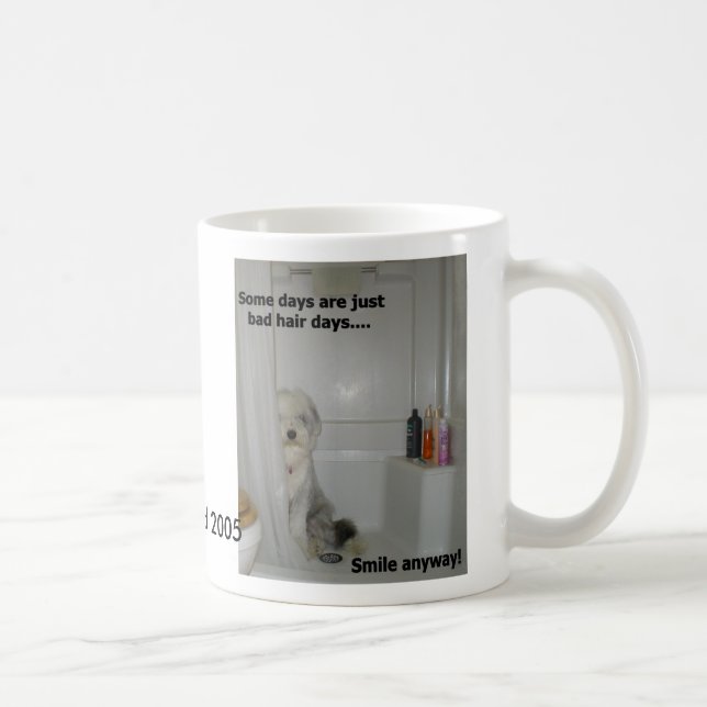 Beardie Dålig Hår Dag Kaffemugg (Höger)