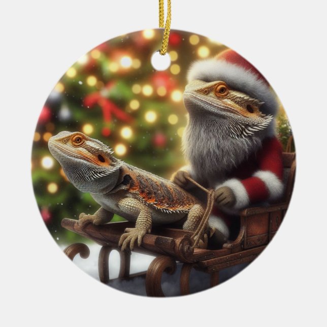 Beardie jul Ornament (Framsidan)
