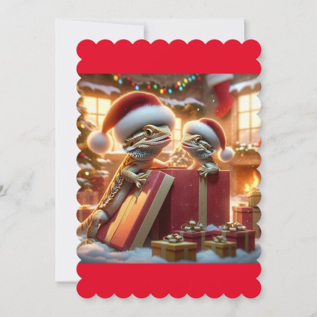 Beardie julkort (Framsida)