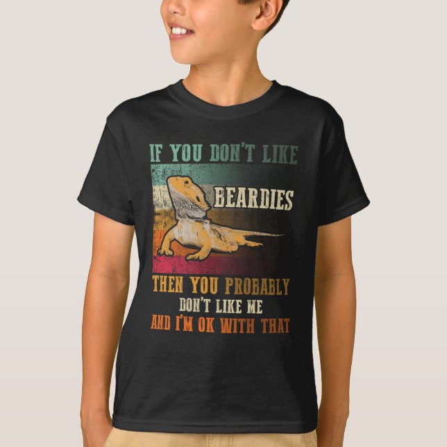 Beardies Älskare Vintage T Shirt (Framsida)