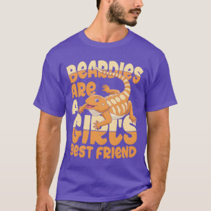 Beardies är en flickas bästa vän till Lizard Pet v T Shirt