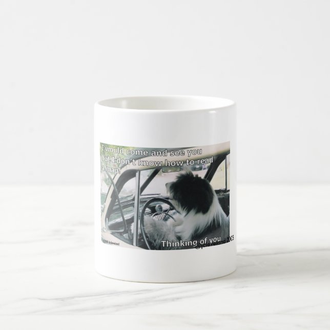 Beardies kan inte läsa Kartor Kaffemugg (Center)