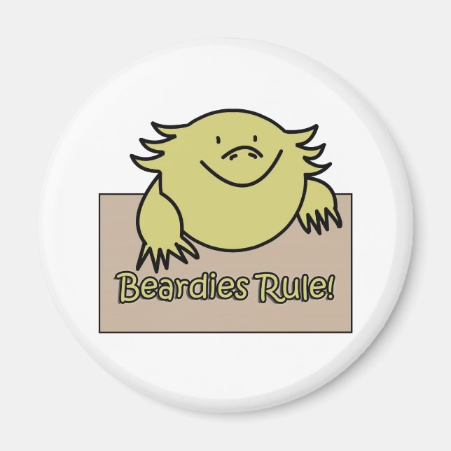 Beardies Rule! Magnet (Framsidan)