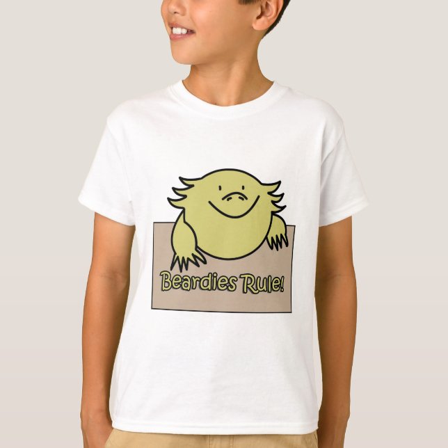 Beardies Rule! T-shirt (Framsida)