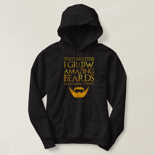 Beardiful T-Shirt Beardy Beard Bearded Bastard för Hoodie (Design framsida)