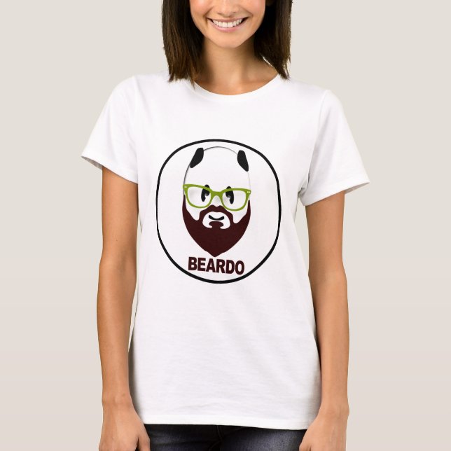 Beardo panda t shirt (Framsida)