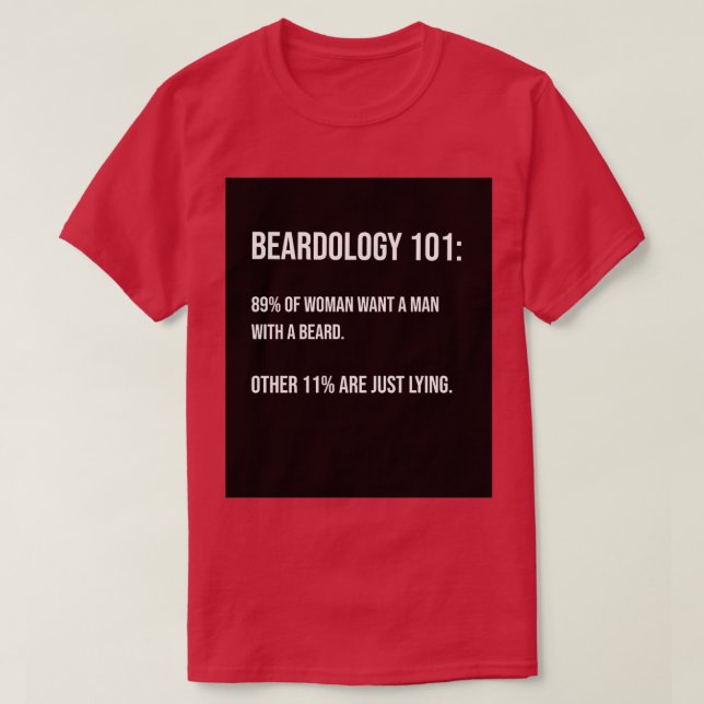 beardologi 1 t shirt (Design framsida)
