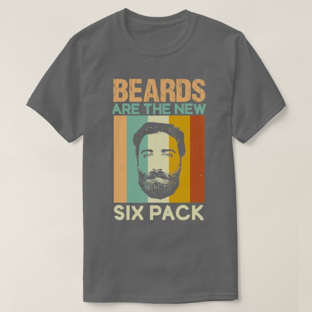 Beards är den nya sex förpackningen 16 t shirt (Design framsida)