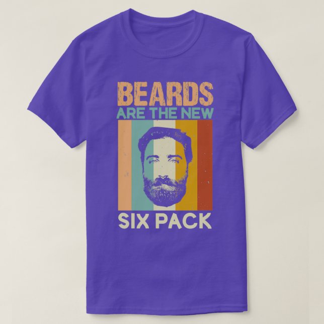 Beards är den nya sex förpackningen t shirt (Design framsida)