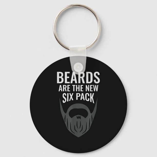 Beards Are The New Six Pack _ Beard Lover Bearded  Nyckelring (Framsida)