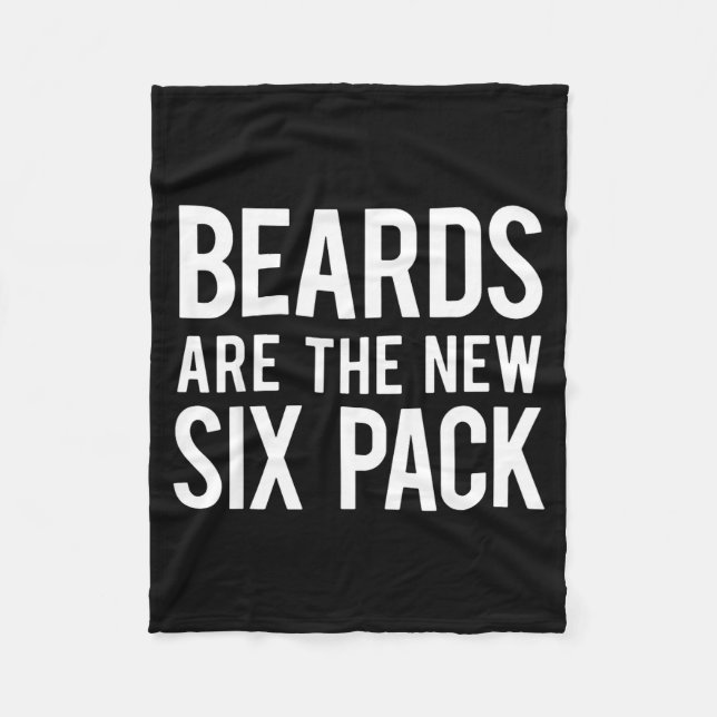 Beards Are The New Six Pack  Fleecefilt (Framsidan)