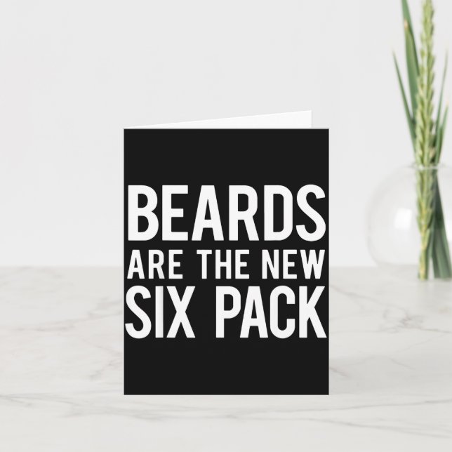 Beards Are The New Six Pack  Kort (Framsida)
