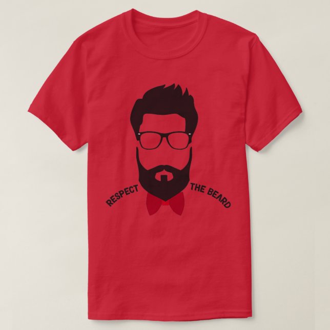Beards Beard Beared Manar Älskare T Shirt (Design framsida)