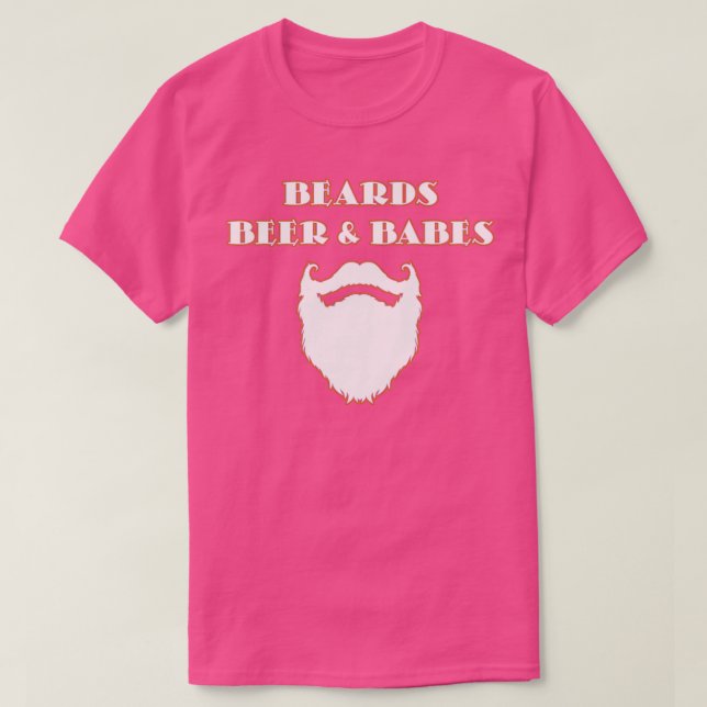 Beards Beer Mustache Älskare Ts T Shirt (Design framsida)