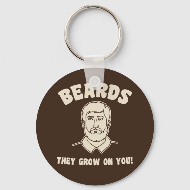 Beards de växer på dig! nyckelring (Framsida)