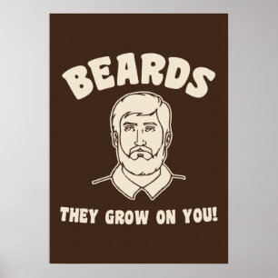 Beards de växer på dig! poster