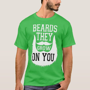 Beards de växer på din fantastiska gåva för Beard  T Shirt