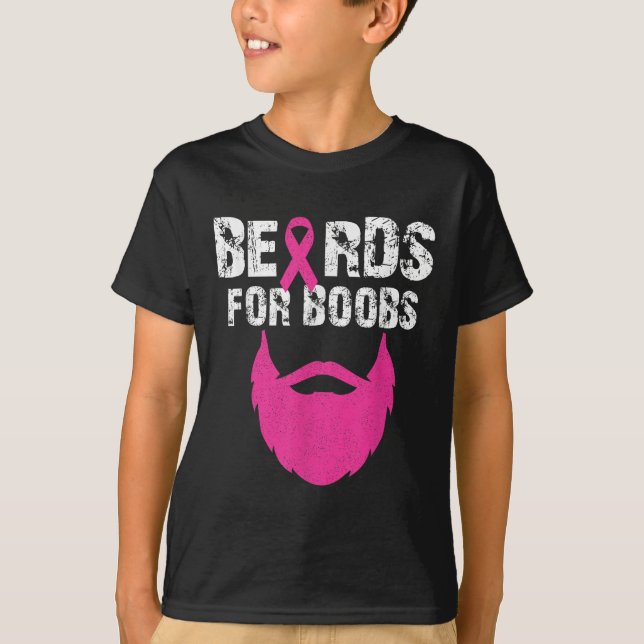 Beards for S Breast Cancer Awareness Tee (Framsida)