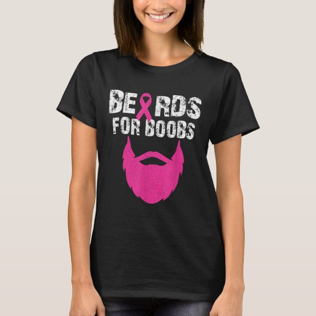Beards for S Breast Cancer Awareness Tee (Framsida)