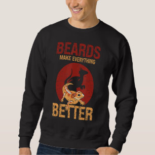Beards gör allt lättare att bota sällskapsdjur lång ärmad tröja