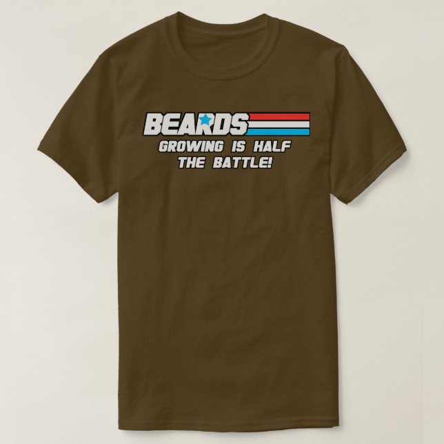 Beards Growing är hälften av slaget T Shirt (Design framsida)