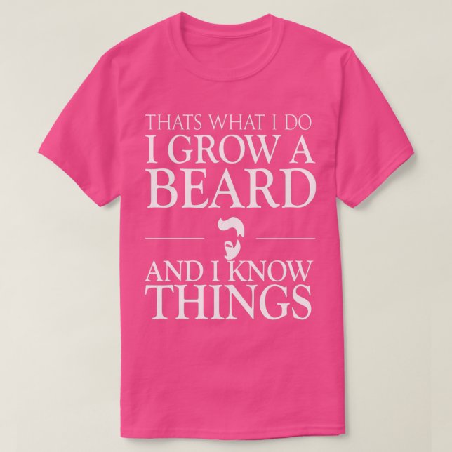 Beards Know Sak T Shirt (Design framsida)